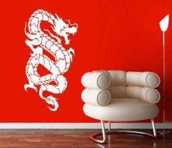 Samolepka na zeď čínský drak