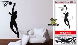 Samolepka na stěnu basketball_BONUS